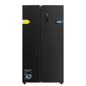 Frigorífico Americano Cecotec Bolero CoolMarket SBS 562 Total No Frost 177cm 562L D Negro Display Door