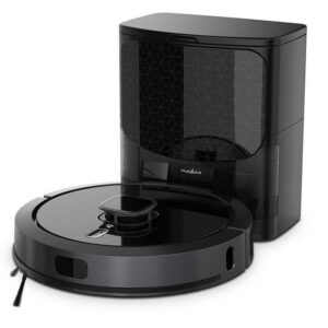 Aspirateur Robot et Laveur Nedis WIFIVCL002CBK Vidage Automatique Navigation LiDAR 4.000 Pa