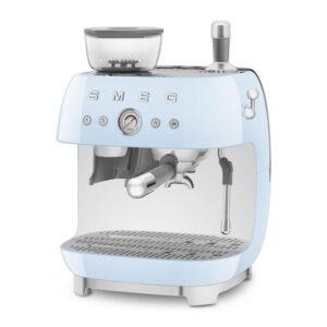 Cafetera Manual Smeg EGF03PBEU 2,4L 20 bares molinillo integrado doble caldera azul