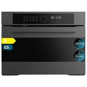 Horno integrable eléctrico Cecotec Bolero Hexa AF314500 Matt 53L negro con Airfryer y vapor