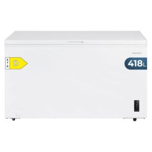 Congelador Cecotec Bolero CoolMarket Chest 418P Dual LED Fast Freezing Ruedas