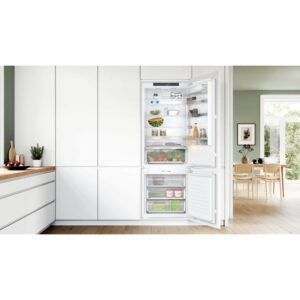 Frigorífico Bosch Combi Integrable 193,5 cm 381L D Blanco No Frost VitaFresh