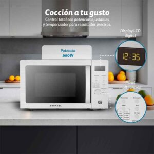 Grunkel  Mw-28airfryer Microondas con Air 28L 2200W Inox