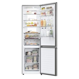Frigorífico Haier 2D 60 200cm 409L A Inox WiFi Zona Fresca Antiescarcha