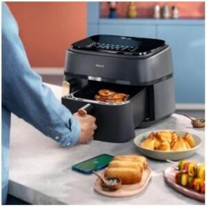 Philips Airfryer Dual Basket Serie 3000 Na352/00 Freidora de Aire con Doble Cesta 9 L