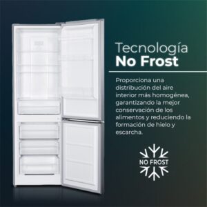 Frigorífico Combi SVAN SC185603ENFX Defrost 185cm 293L E Gris
