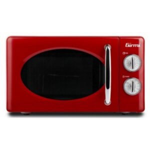 Microondas Girmi FM21 20 Litros 700W con Grill Control Giratorio Rojo