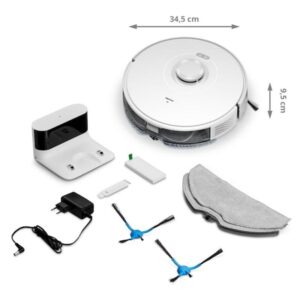 Aspirateurs Robots et Laveur MEDION X10 SW Navigation Laser 2.700 Pa Caméra Contrôle Vocal