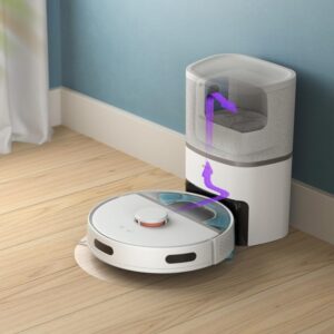 Aspirateurs Robots et Laveur Philips HomeRun Aqua XU3110/02 Vidage Automatique Navigation LiDAR 4.000 Pa