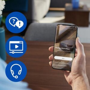 Aspirateur Robot et Laveur Philips HomeRun 5000 avec Vidage Automatique Navigation Laser 10.000 Pa