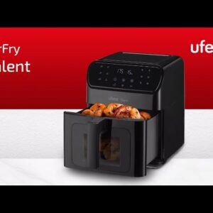 Ufesa Talent Freidora de Aire Digital con Ventana y Luz Interior 6.5L Blanca