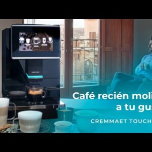 Cecotec Cremmaet Touch OCS Cafetera Superautomática Táctil con Molinillo 19 Bares Negra